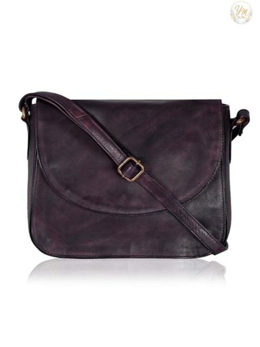 Genuine Leather Crossbody Bag for Women Adjustable Strap